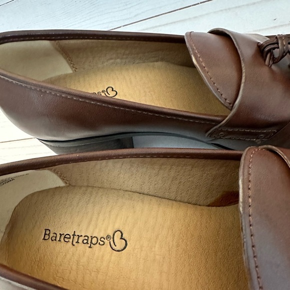Baretraps Ziloh Blocked Heels Brush Brown Loafers Size 7M BNWOT - Picture 5 of 9